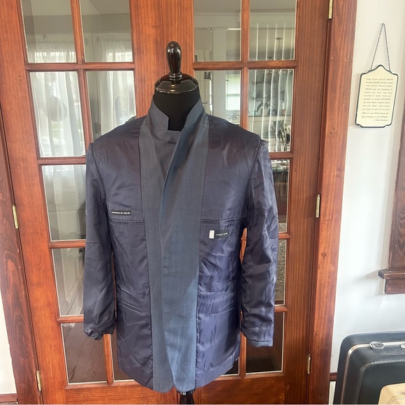 Albert Nipon Jacket Adult 40R Solid Gray Single Breasted Sport Jacket Blazer - Picture 9 of 12